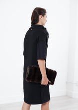 Load image into Gallery viewer, Ostrich Plume Dress in Black