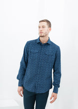 Load image into Gallery viewer, Western Arkansas Button-Up in Blue Floral